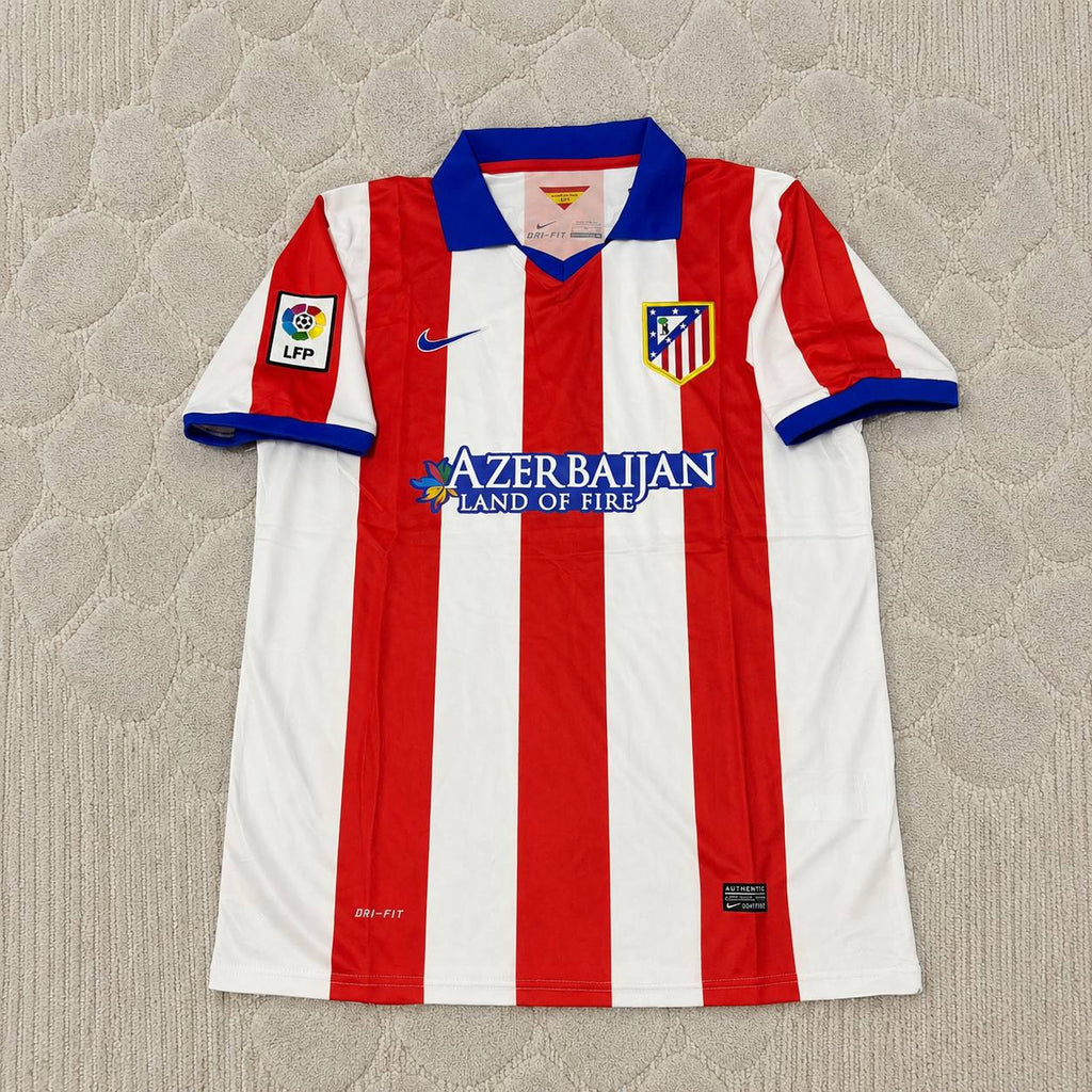 Gabi #14 Atlético Madrid 2014 Champions League Final Retro Football Jersey