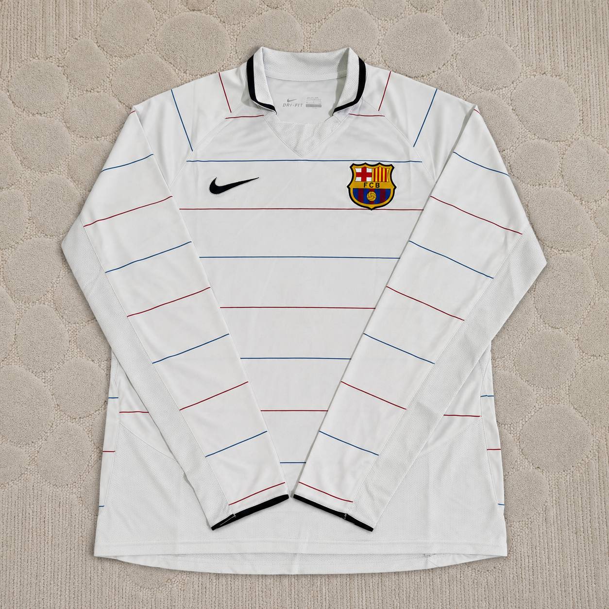 Ricardo Quaresma #20 Barcelona 2003 2004 Away Long Sleeve Retro Football Jersey Kit