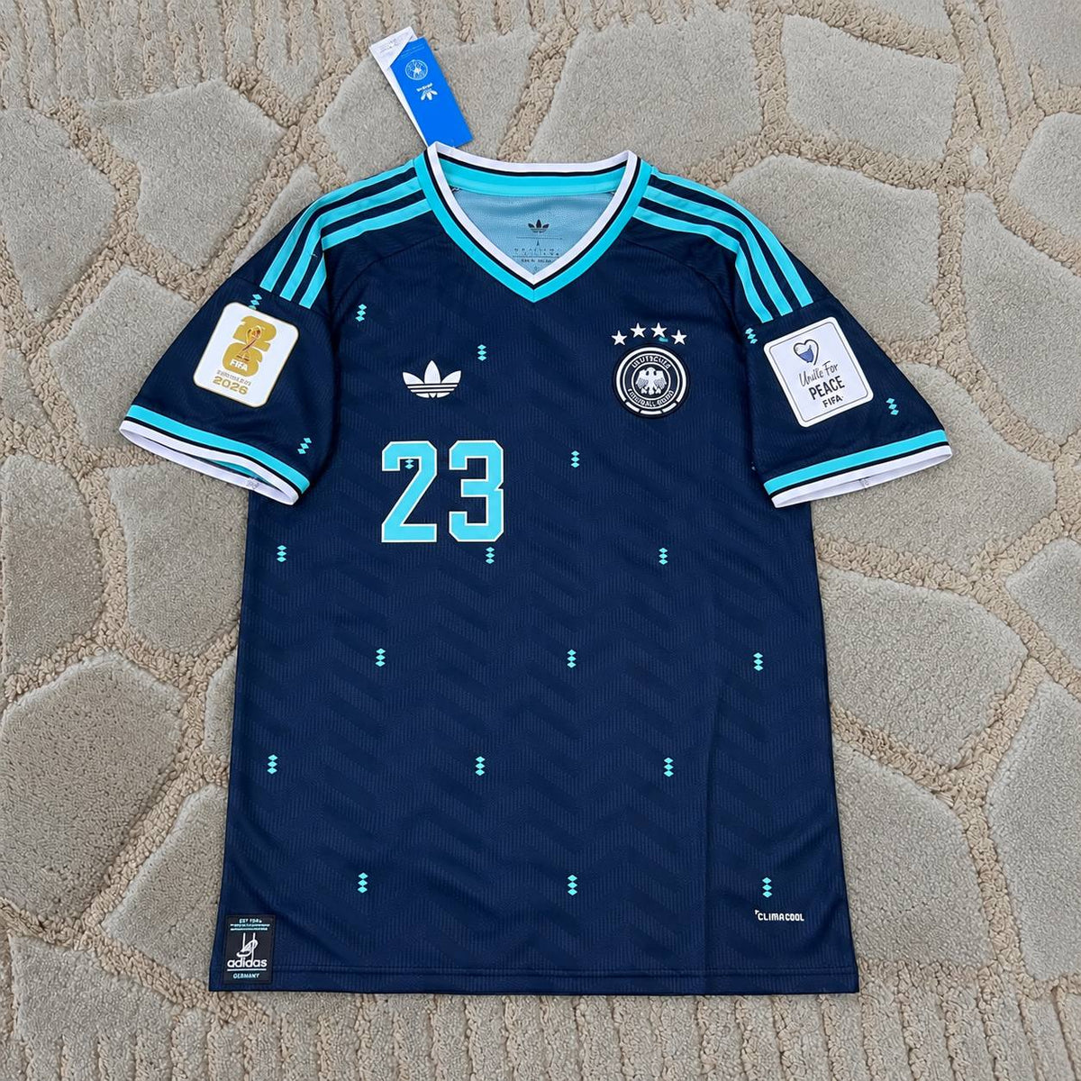 Felix Nmecha Germany 2026 World Cup Away Football Shirt - Jersey Kit - Trikot Maillot