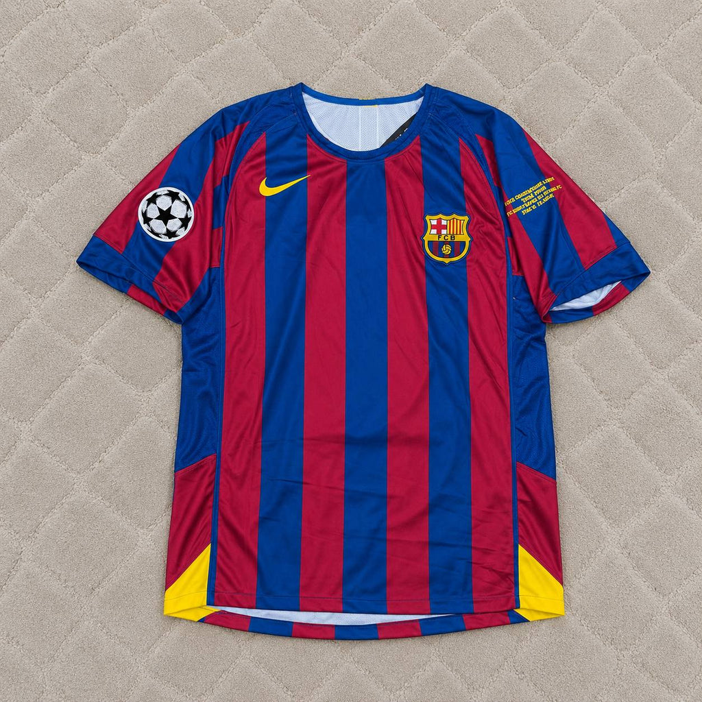 Samuel Eto'o Barcelona 2006 Final Retro Short Sleeve Football Jersey