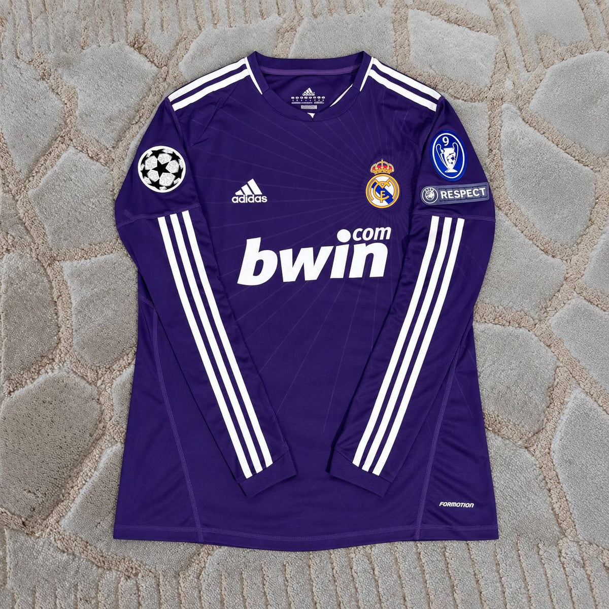 Cristiano Ronaldo #7 Madrid Purple 2010/2011 Away Long Sleeve Retro Football Shirt - Jersey Kit - Trikot Maillot