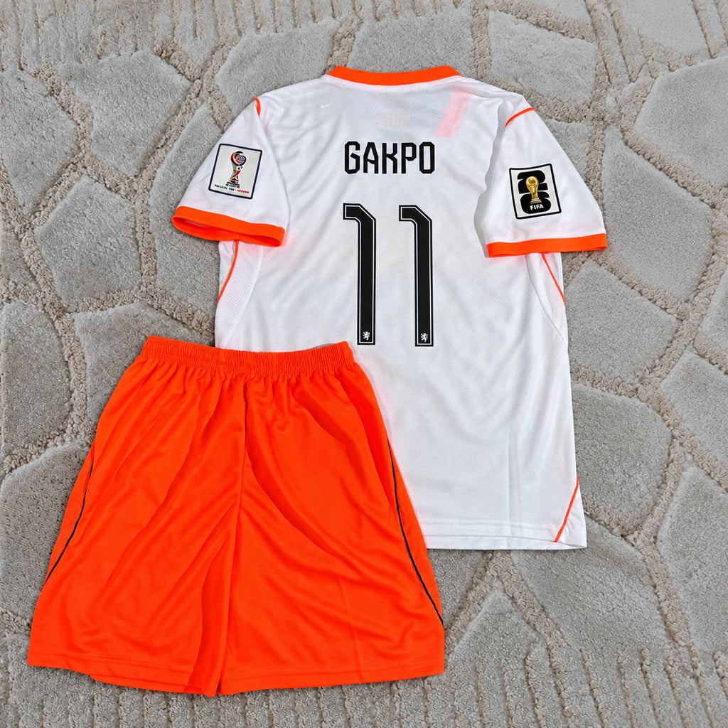 Cody Gakpo Netherlands 2026 World Cup Kids Football Shirt - Jersey Kit - Trikot Maillot