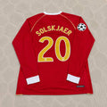 Ole Gunnar Solskjær #20 Manchester United 2006 2007 Red Golden Jersey Trikot