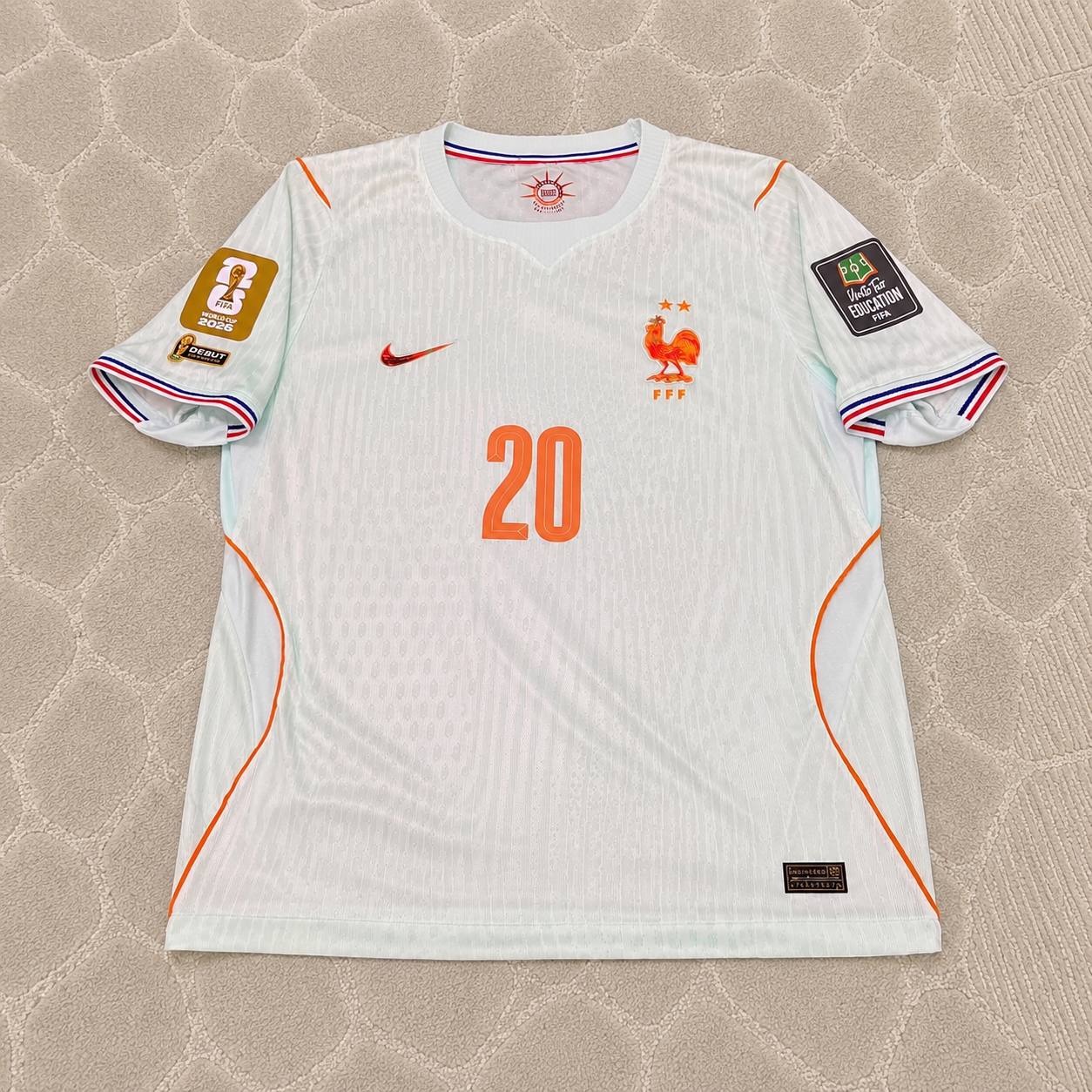 Desire Doue #20 France 2026 World Cup Away Jersey