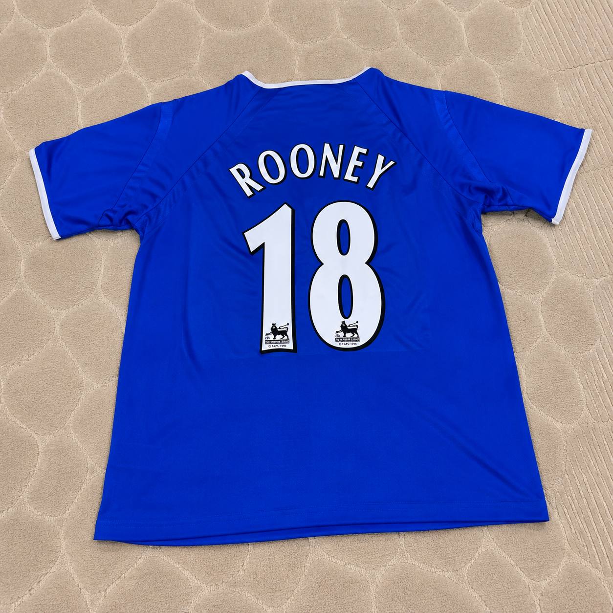 Wayne Rooney #18 Everton Fc Blue Retro Football Jersey