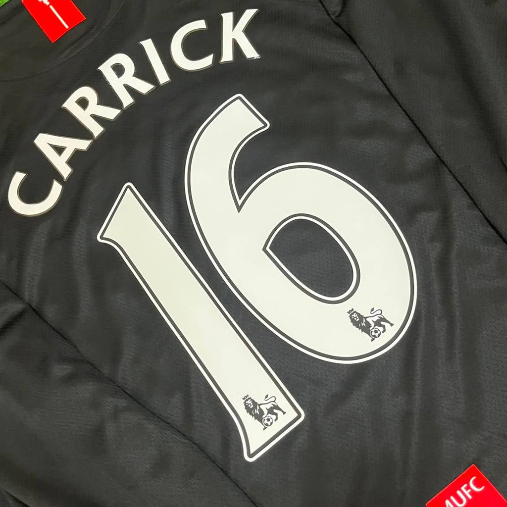Michael Carrick 2007-2008 Manchester United Black Retro Jersey Trikot Camiseta Maillot
