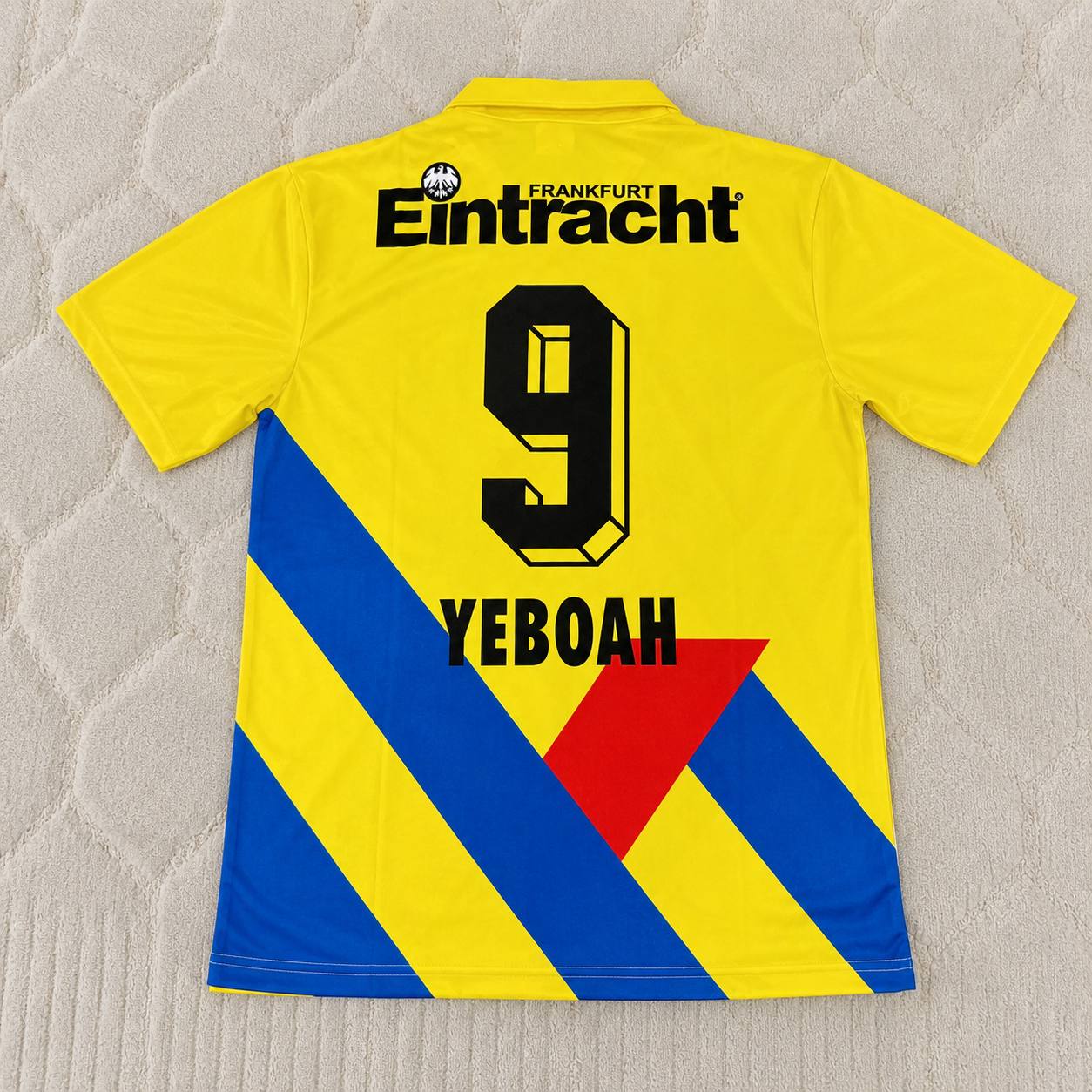 Tony Yeboah Eintracht Frankfurt 1993/1996 Retro Yellow Football Jersey