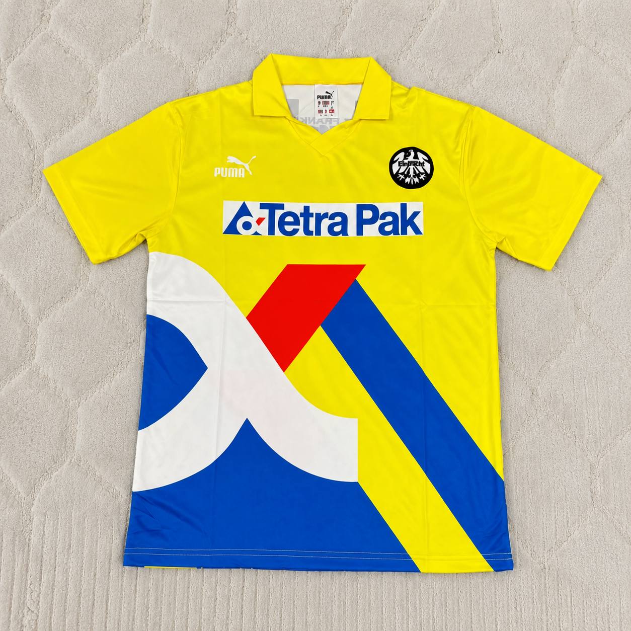 Tony Yeboah Eintracht Frankfurt 1993/1996 Retro Yellow Football Jersey