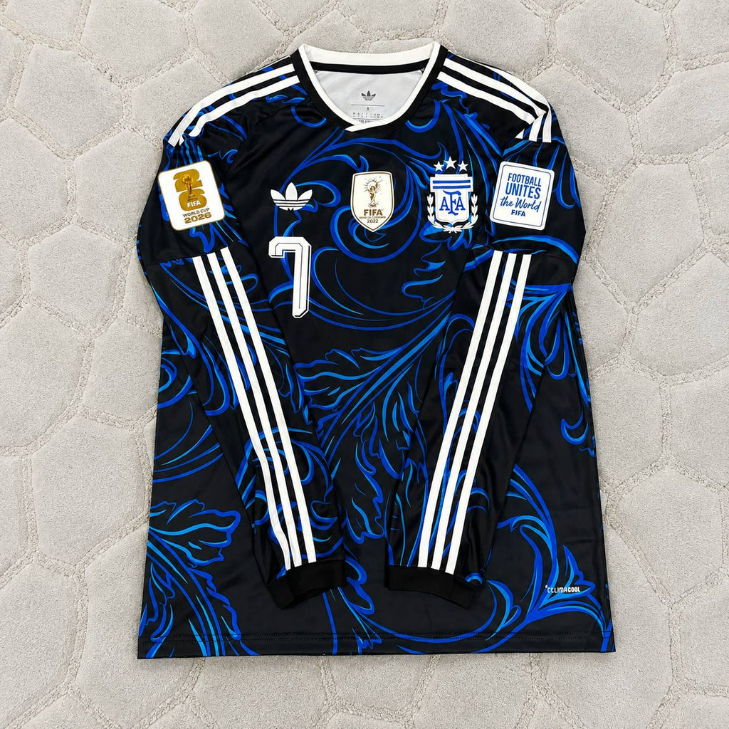 Rodrigo de Paul Argentina 2026 World Cup Long Sleeve Football Jersey
