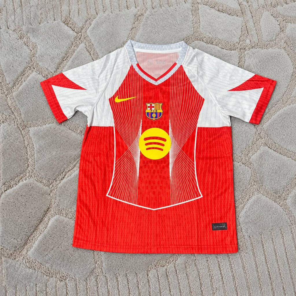 Lamine Yamal Barcelona Red White Football Jersey Kit - Special Edition - Trikot Maillot