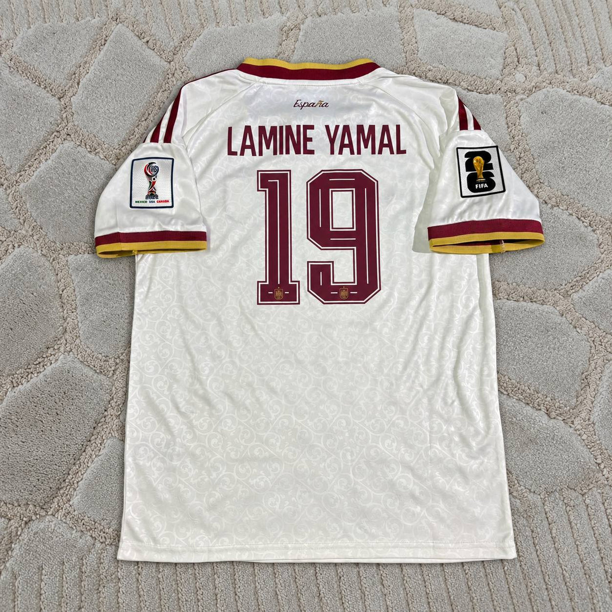 Lamine Yamal #19 Spain 2026 World Cup Away Football Jersey Kit - Trikot Maillot