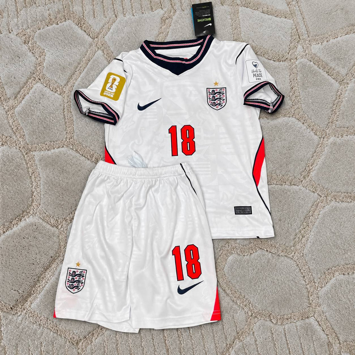 Anthony Gordon #18 England  New Season 2026 World Cup Home White Football Jersey Kit