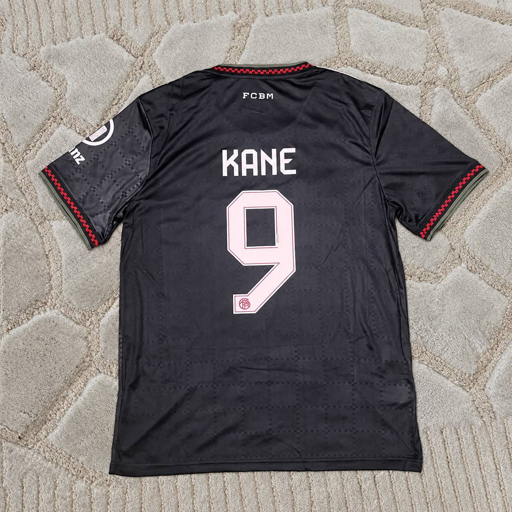 Harry Kane #9 Bayern München 2026/2027 Black  Football Shirt - Jersey Kit - Trikot Maillot
