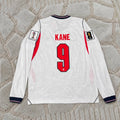 Harry Kane #9 England 2026 World Cup Home White Long Sleeve Football Shirt - Jersey Kit - Trikot Maillot
