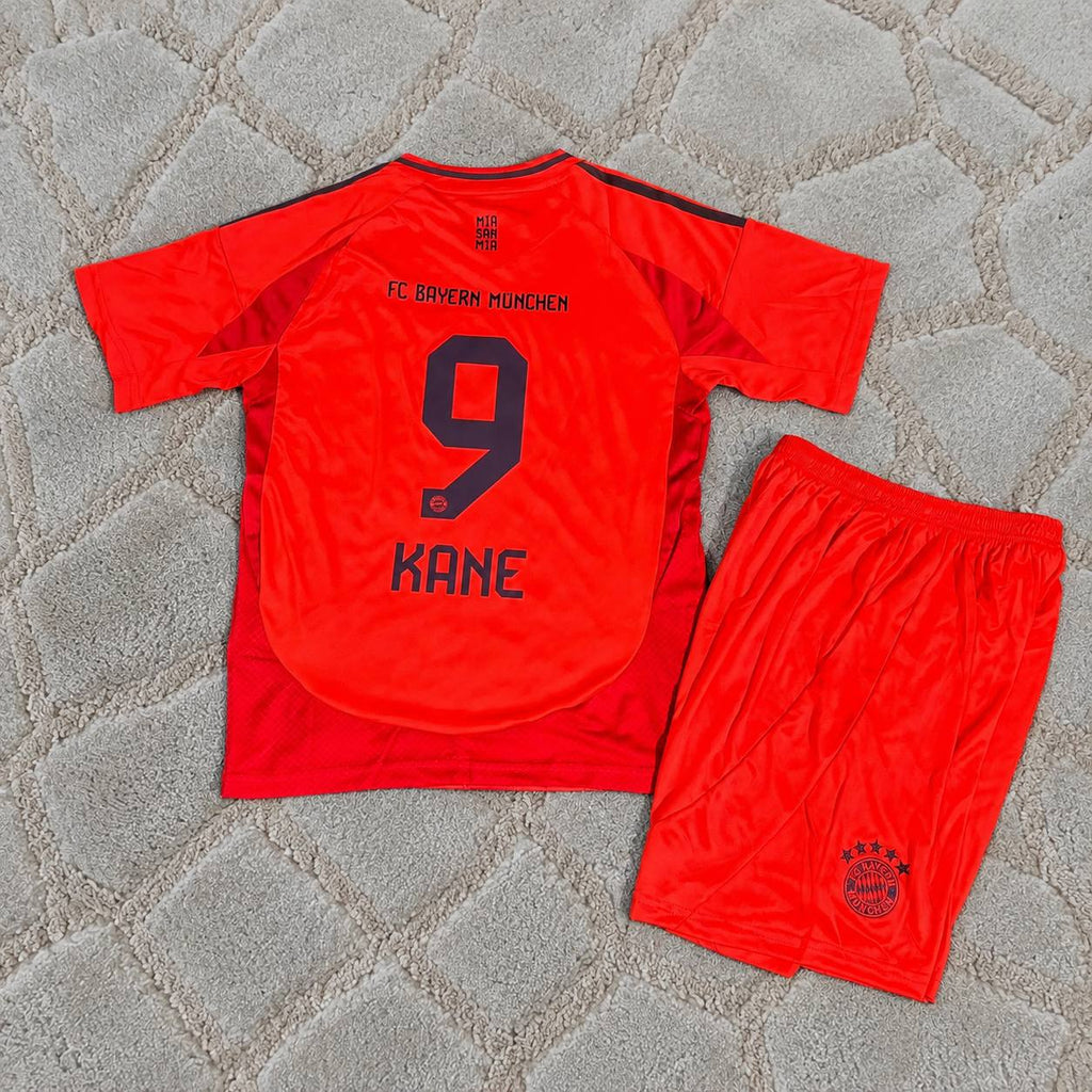 Harry Kane #9 Bayern München 2026 Kids Red Home Football Shirt - Jersey Kit - Trikot Maillot