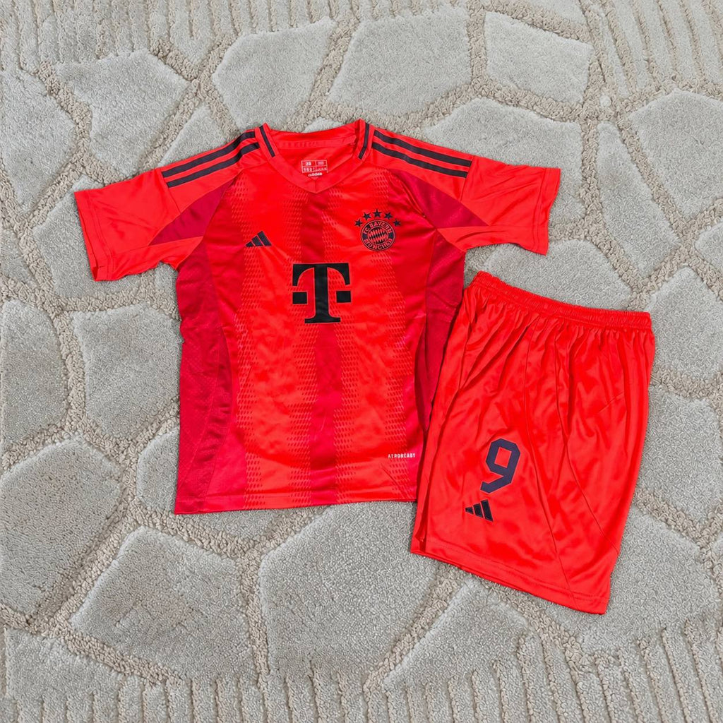 Harry Kane #9 Bayern München 2026 Kids Red Home Football Shirt - Jersey Kit - Trikot Maillot