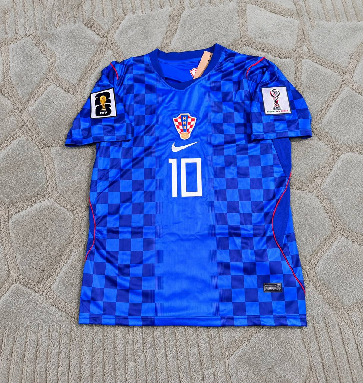 Luka Modric Croatia 2026 World Cup Away Blue Football Shirt - Jersey Kit - Trikot Maillot