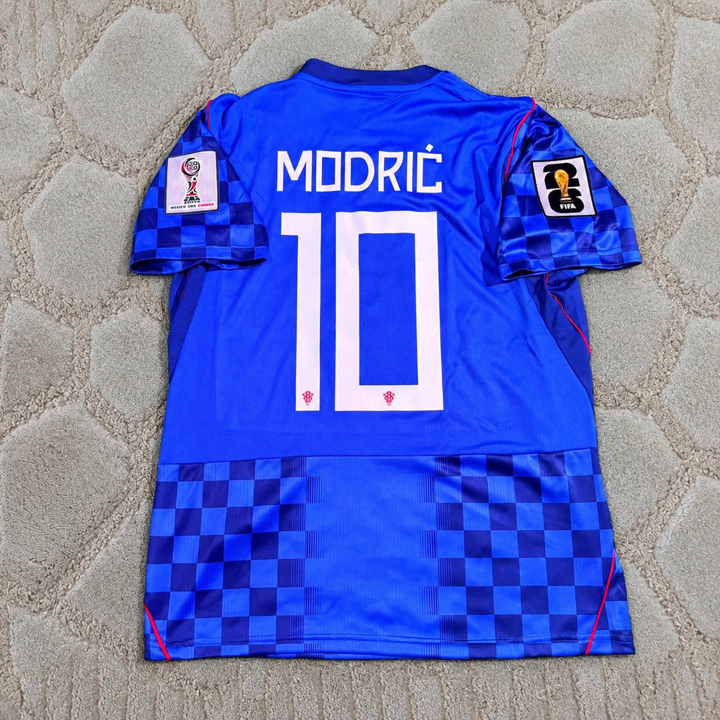 Luka Modric Croatia 2026 World Cup Away Blue Football Shirt - Jersey Kit - Trikot Maillot