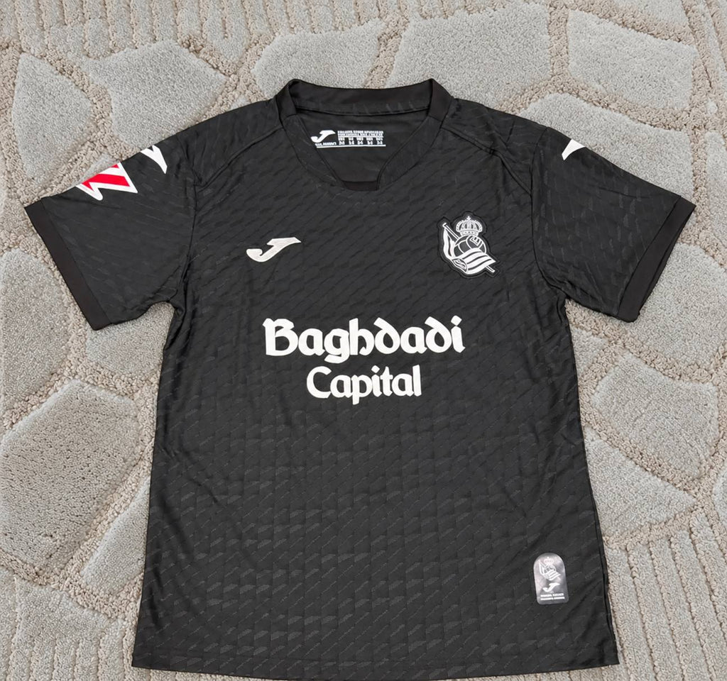 Mikel Oyarzabal #10 Real Sociedad New Season 2027 Away Black Jersey – La Liga Matchday Edition