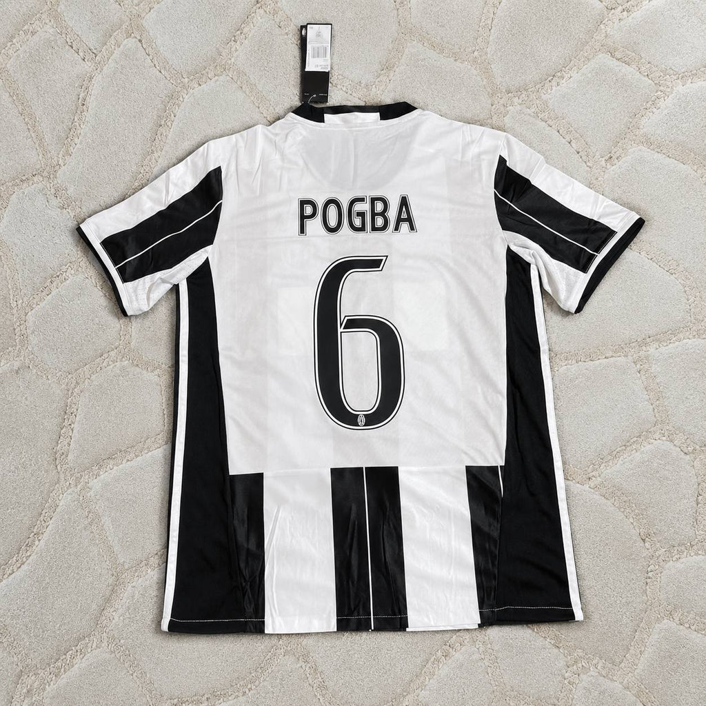 Paul Pogba Juventus 2016-2017 Home Retro Football Jersey Kit