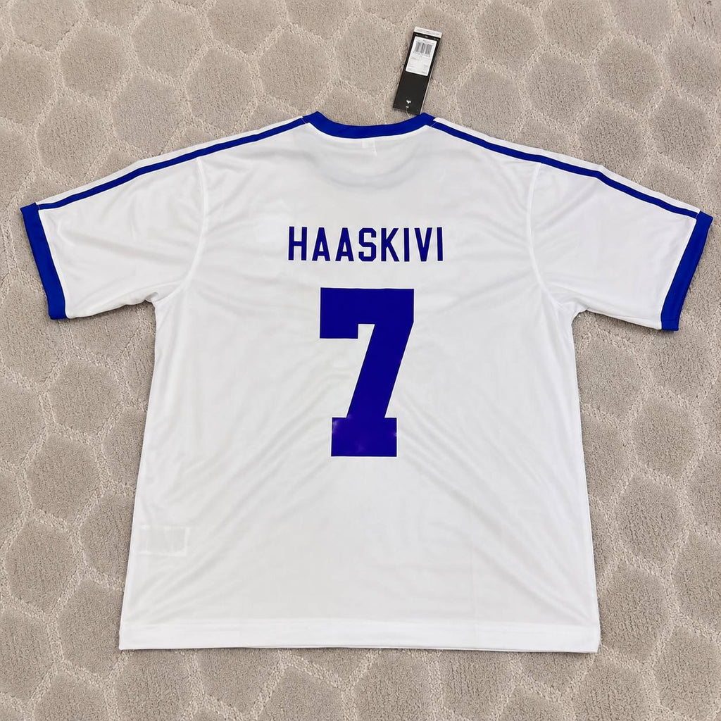 Finland Suomi Haaskivi 1982 Home Retro Football Shirt Jalkapallopaita