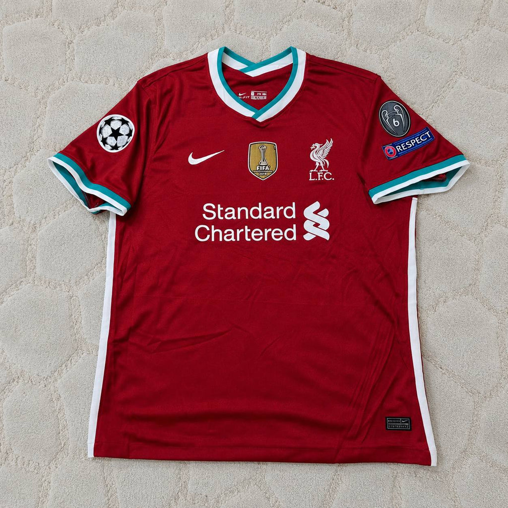 Mohamed Salah 11# Liverpool 2019 2020 Home Retro Football Jersey