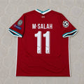Mohamed Salah 11# Liverpool 2019 2020 Home Retro Football Jersey