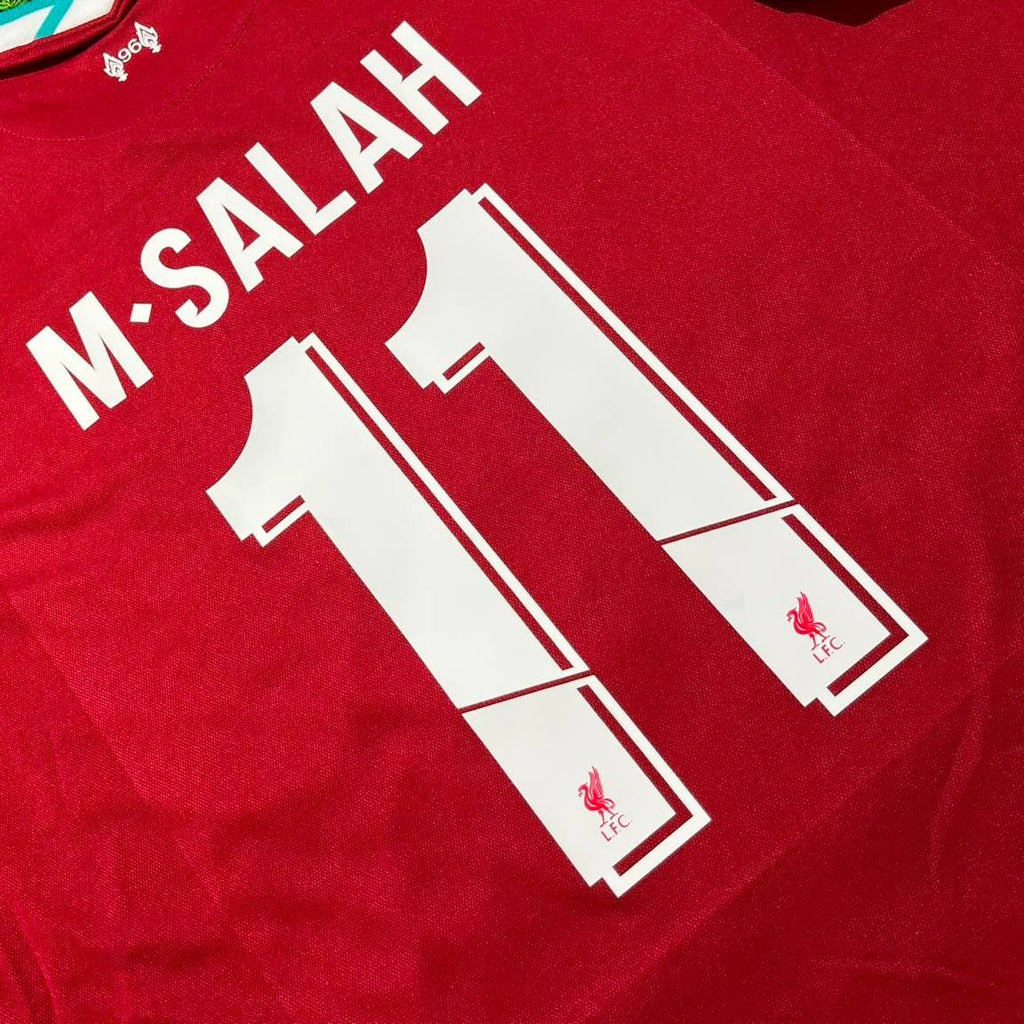 Mohamed Salah 11# Liverpool 2019 2020 Home Retro Football Jersey