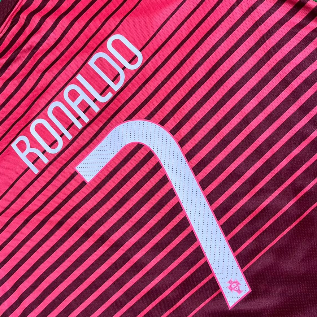 Cristiano Ronaldo #7 Portugal 2014 World Cup Football Shirt Red Long Sleeve Retro Jersey Kit - Trikot Maillot Magliaa