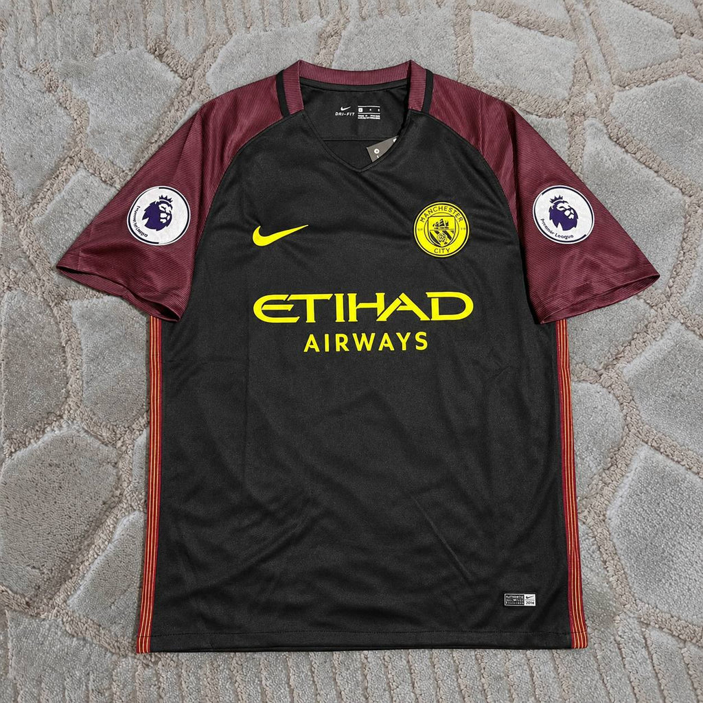 Sergio Kun Aguero #10 Manchester City 2016 2017 Retro Football Shirt - Jersey Kit - Maillot Trikot Maglia
