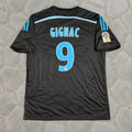 Andre Pierre Gignac #9 Olympique Marseille 2014 2015 Black Retro  Football Shirt - Jersey Kit Trikot Maillot