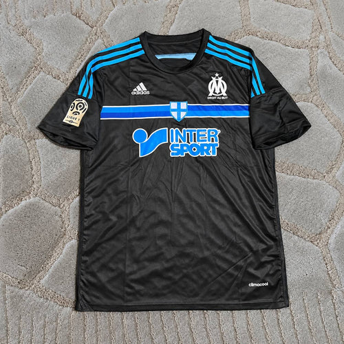 Andre Pierre Gignac #9 Olympique Marseille 2014 2015 Black Retro  Football Shirt - Jersey Kit Trikot Maillot