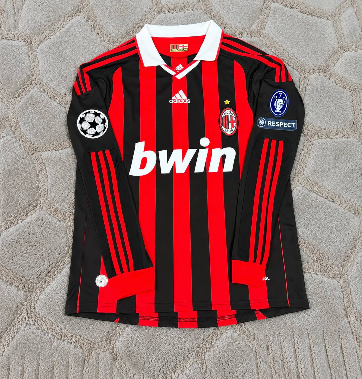 Filippo Inzaghi #9 Milan 2009 2011  Long Sleeve Retro Jersey Kit – Trikot Maillot
