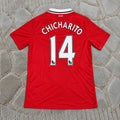 Javier Hernandez Chicharito #14 Manchester United 2010 2011 Home Retro Jersey Kit – Premier League Champions Edition