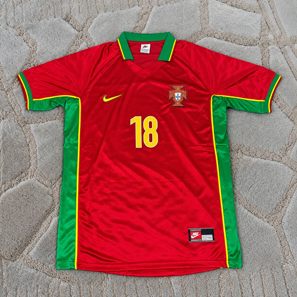 Pauleta #18 Portugal 1998 World Cup Retro Football Shirt - Jersey Kit - Trikot Maillot