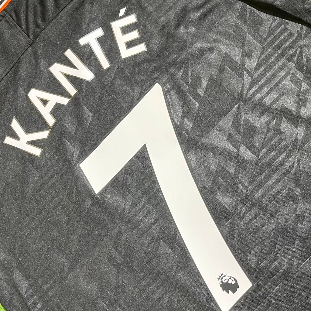 Ngolo Kante #7 Chelsea 2019/2020 Black Retro Football Shirt -  Jersey Kit - Trikot Maillot