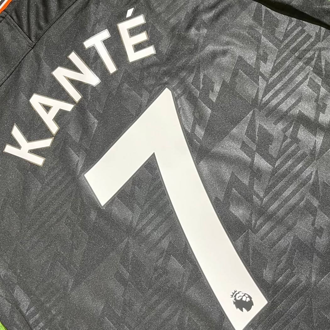 Ngolo Kante #7 Chelsea 2019/2020 Black Retro Football Shirt -  Jersey Kit - Trikot Maillot
