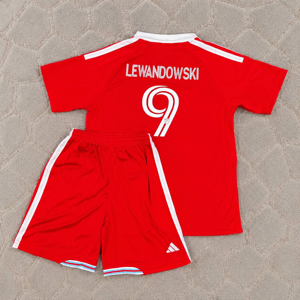 Robert Lewandowski Chicago Fire FC 2026-2027 Kids Red New Season Soccer Kit Jersey