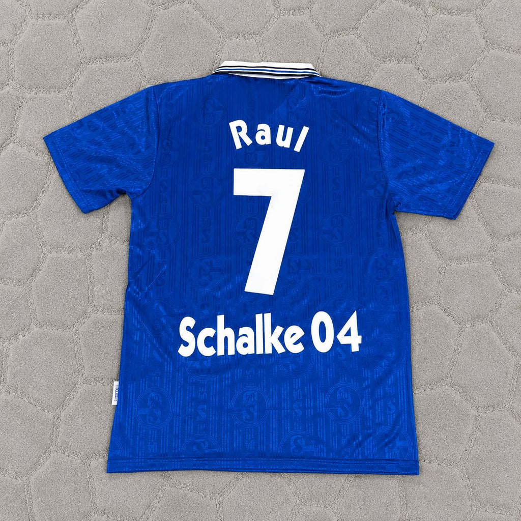 Raul Gonzalez Schalke 04 Heim Retro Fußballtrikot