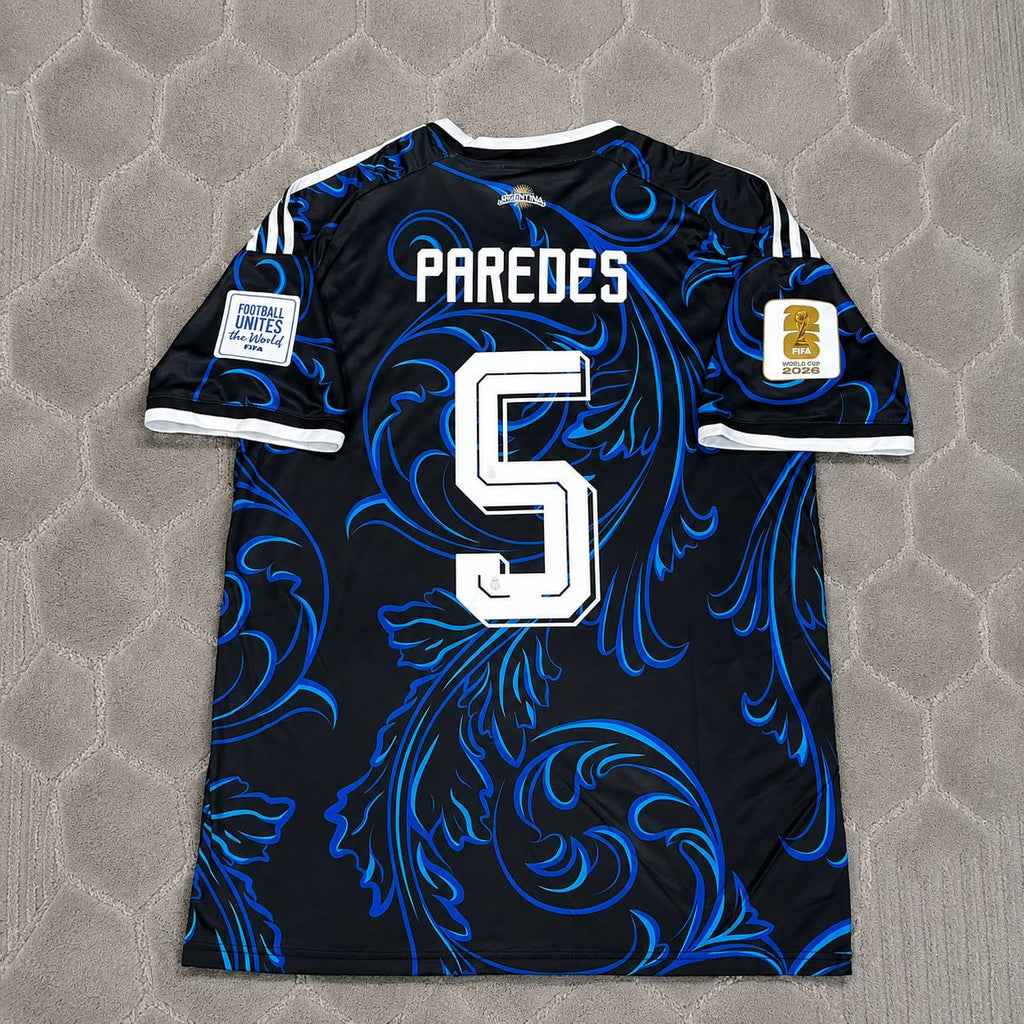 Leandro Paredes #5 Argentina 2026 World Cup New Season Football Jersey Kit