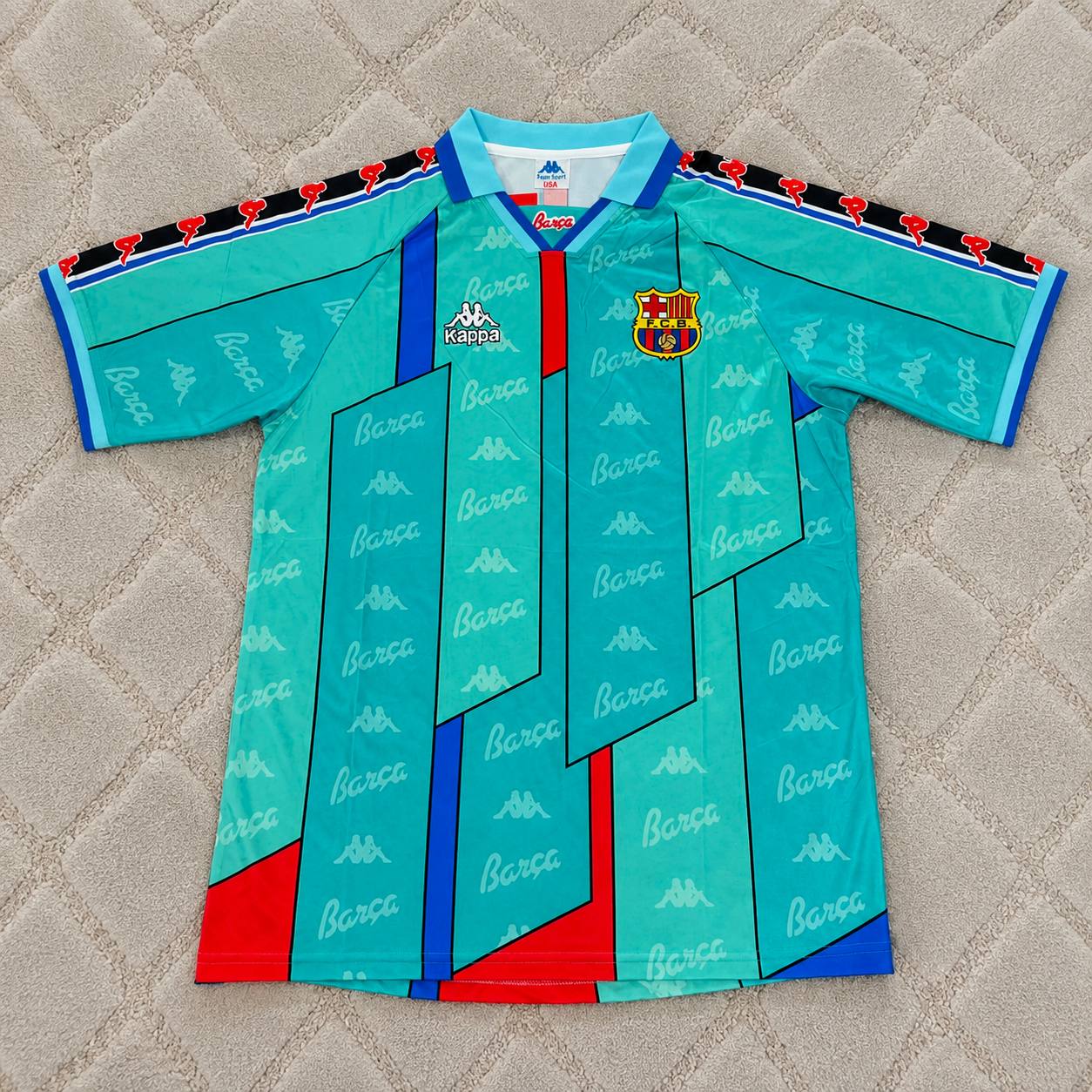 Ivan de la Pena Barcelona 1996 1997 Retro Football Jersey