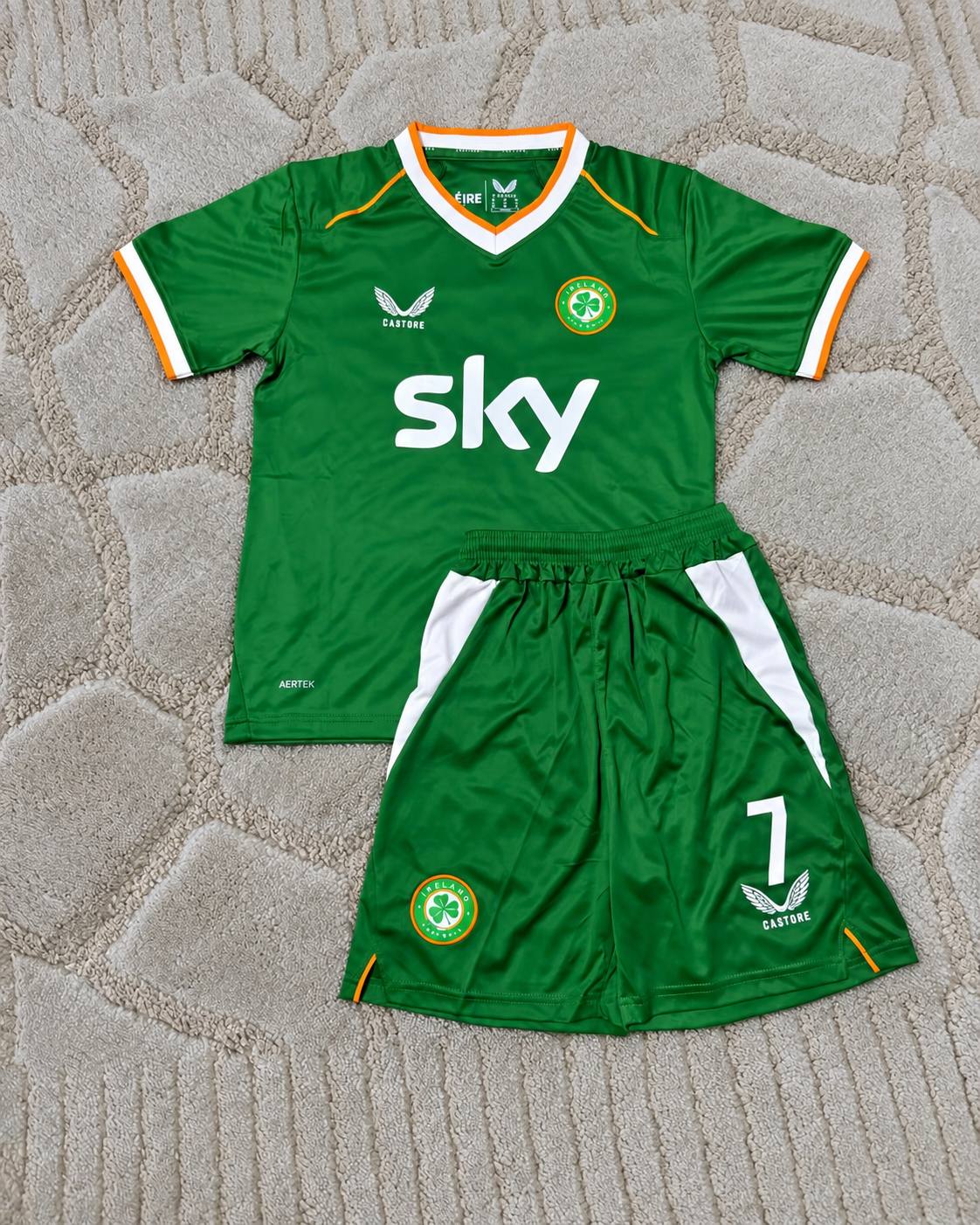 Troy Parrott Ireland 2026 Kids New Season Green Football Shirt - Jersey Kit - Trikot Maillot