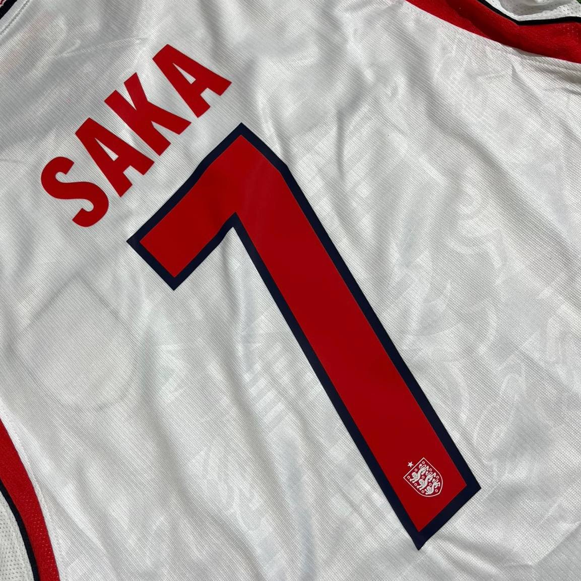 Bukayo Saka #7 England 2026 World Cup Home White Long Sleeve Jersey