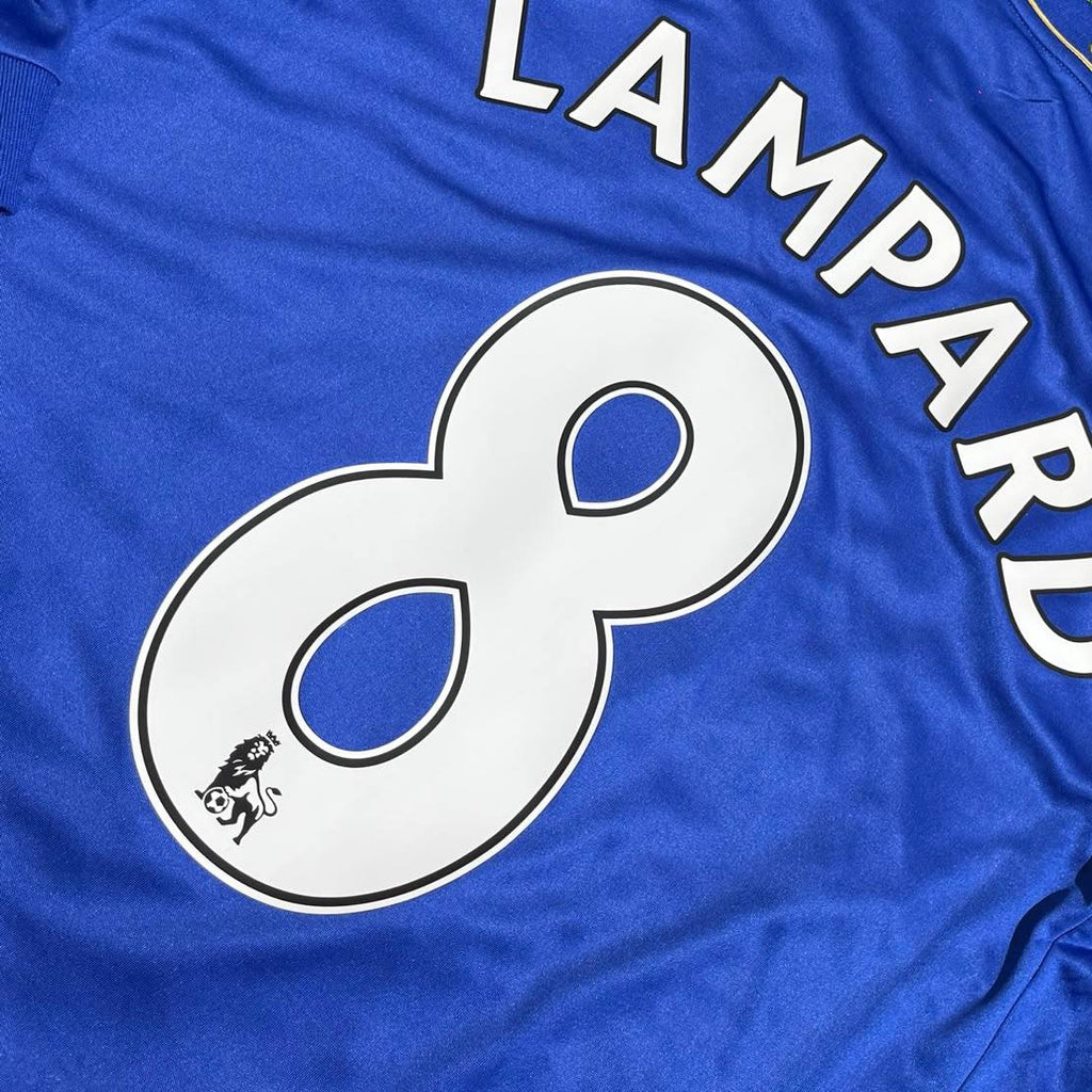 Frank Lampard Chelsea 2012-13 Premier League Patch Blue Retro Football Jersey