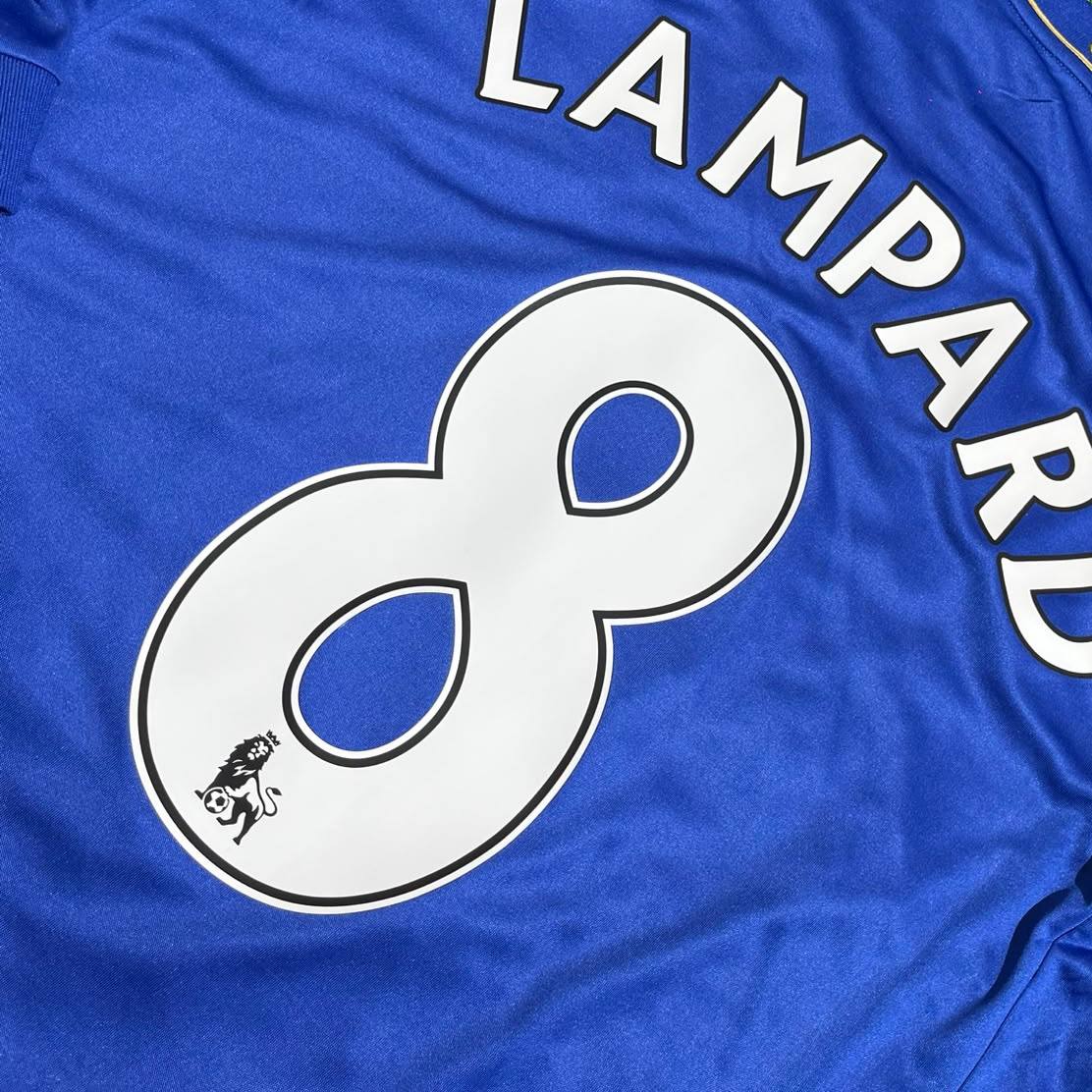 Frank Lampard Chelsea 2012-13 Premier League Patch Blue Retro Football Jersey