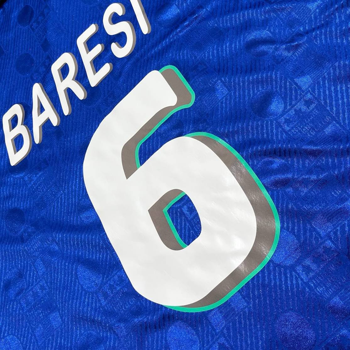 Franco Baresi 1994 World Cup Italy Retro Jersey Maillot Trikot Maglia Soccer Shirt