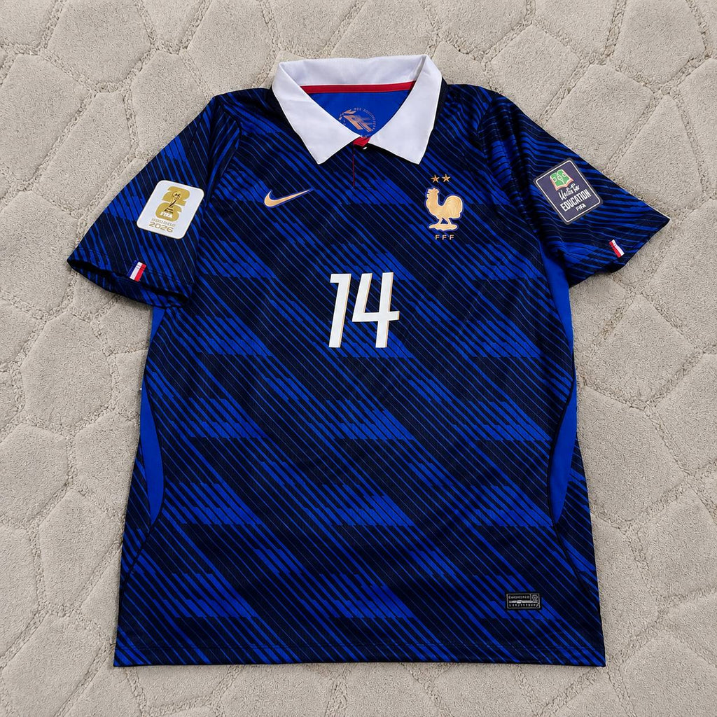 Adrien Rabiot #14 France Home 2026 World Cup Blue Football Jersey