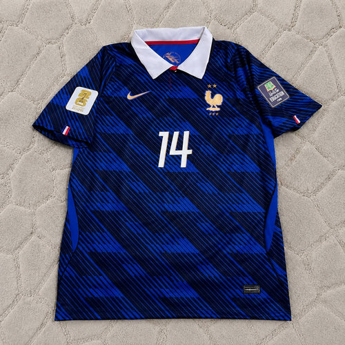 Adrien Rabiot #14 France Home 2026 World Cup Blue Football Jersey