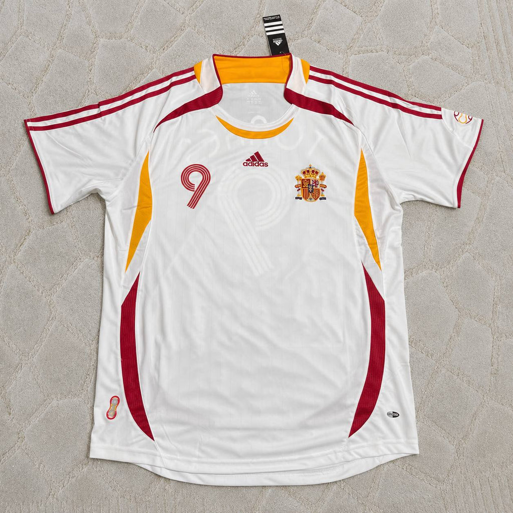 Fernando Torres Spain 2006 World Cup White Retro Jersey Trikot Maillot Camiseta