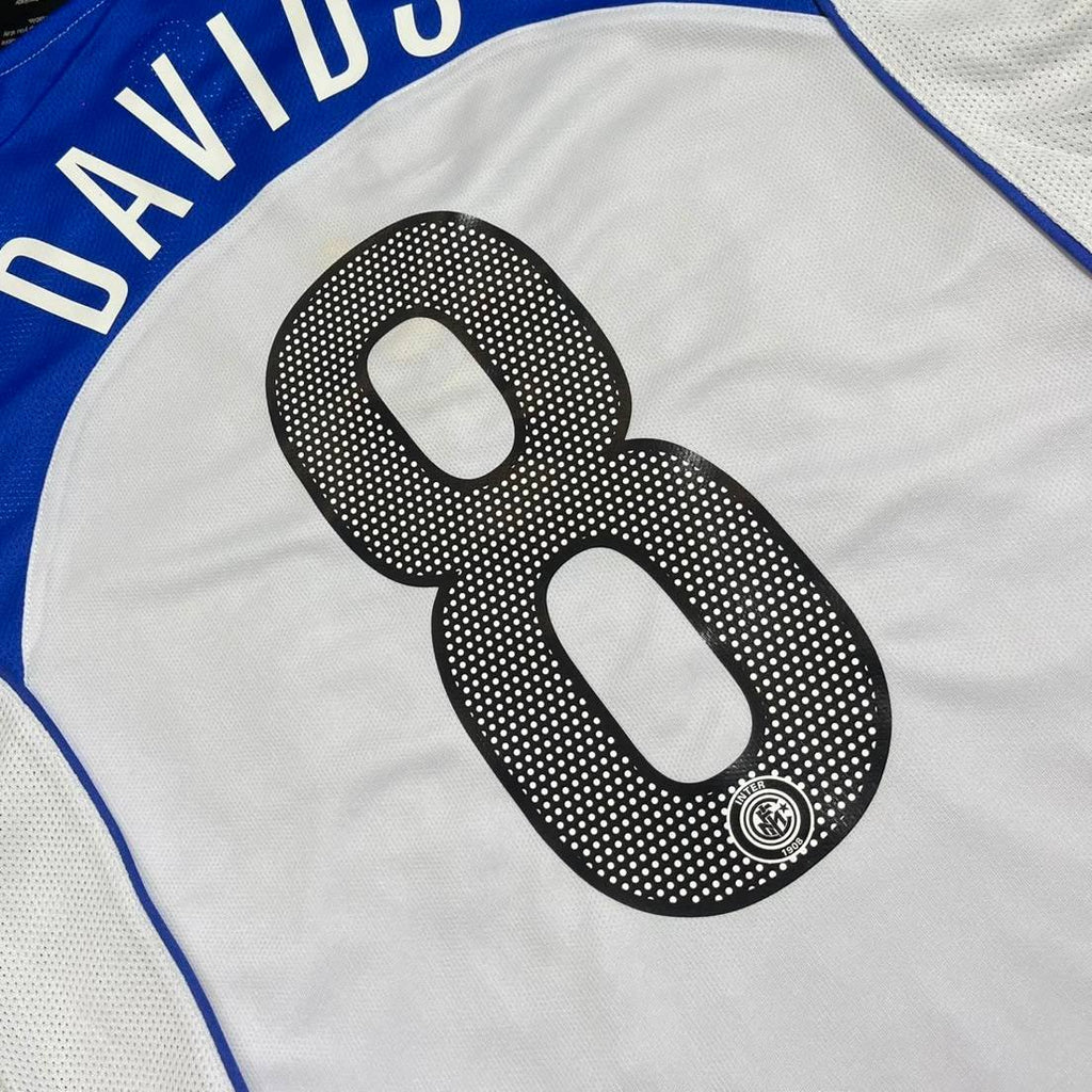 Edgar Davids Inter Milan 2004-2005 Retro White Football Jersey
